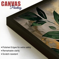 Luxury Abstract Leaf Canvas Wall Painting for Decor
