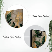 Luxury Abstract Leaf Canvas Wall Painting for Decor