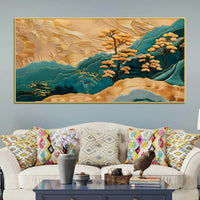 Luxury Abstract Mountain Canvas Wall Painting for Decoration