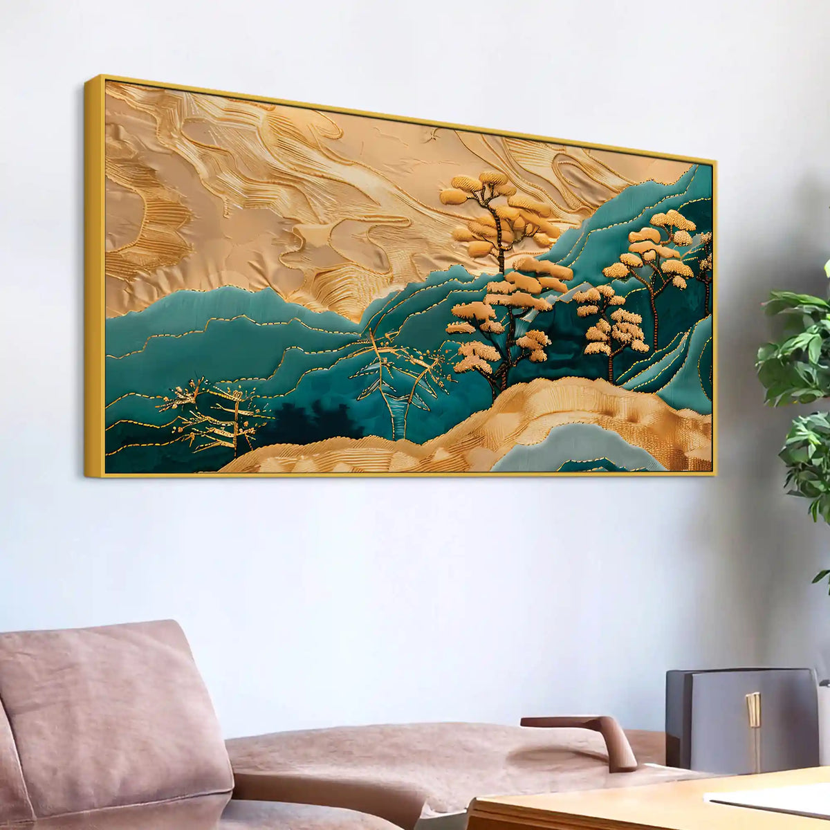 Luxury Abstract Mountain Canvas Wall Painting for Decoration