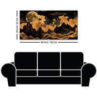 Luxury Abstract Night Sky Canvas Painting for Decoration