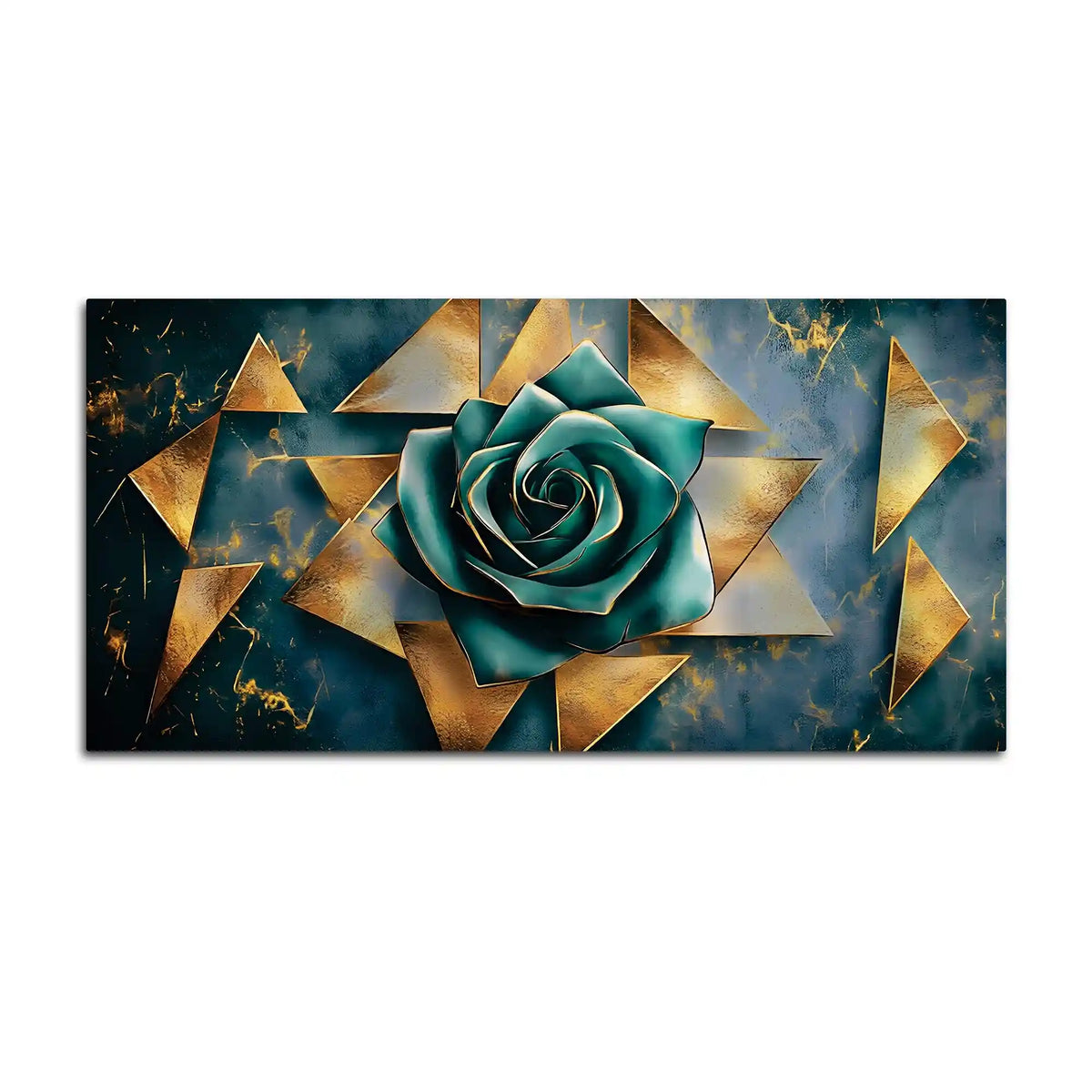 Luxury Abstract Rose Canvas Wall Painting