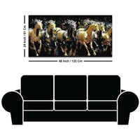 Luxury Abstract Running Horses Canvas Painting