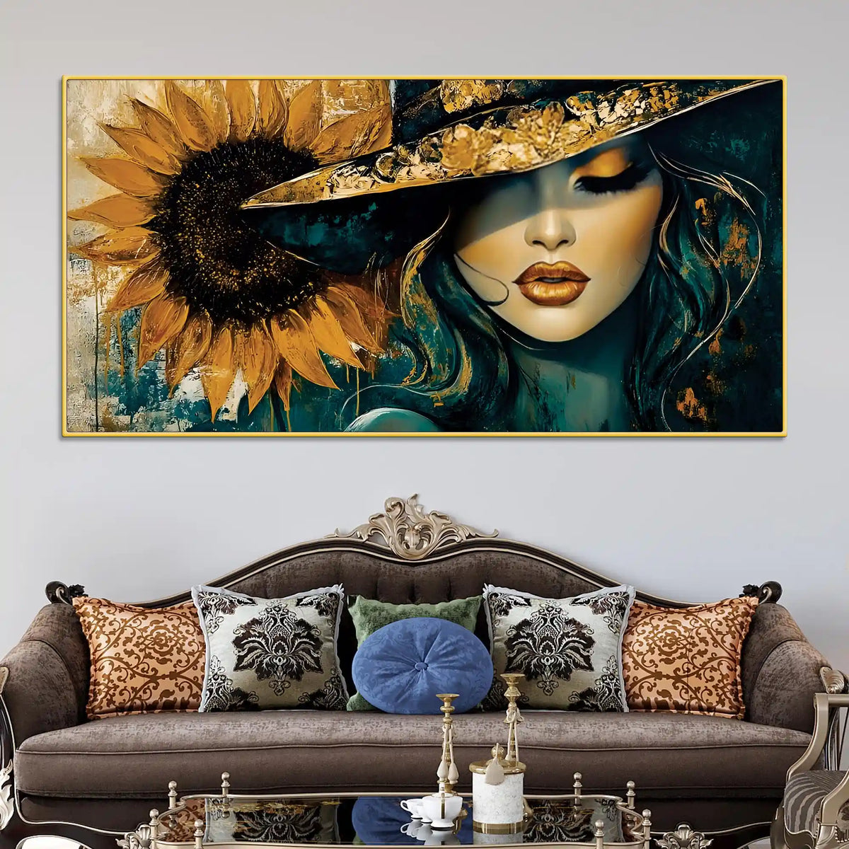 Luxury Abstract Woman Canvas Painting