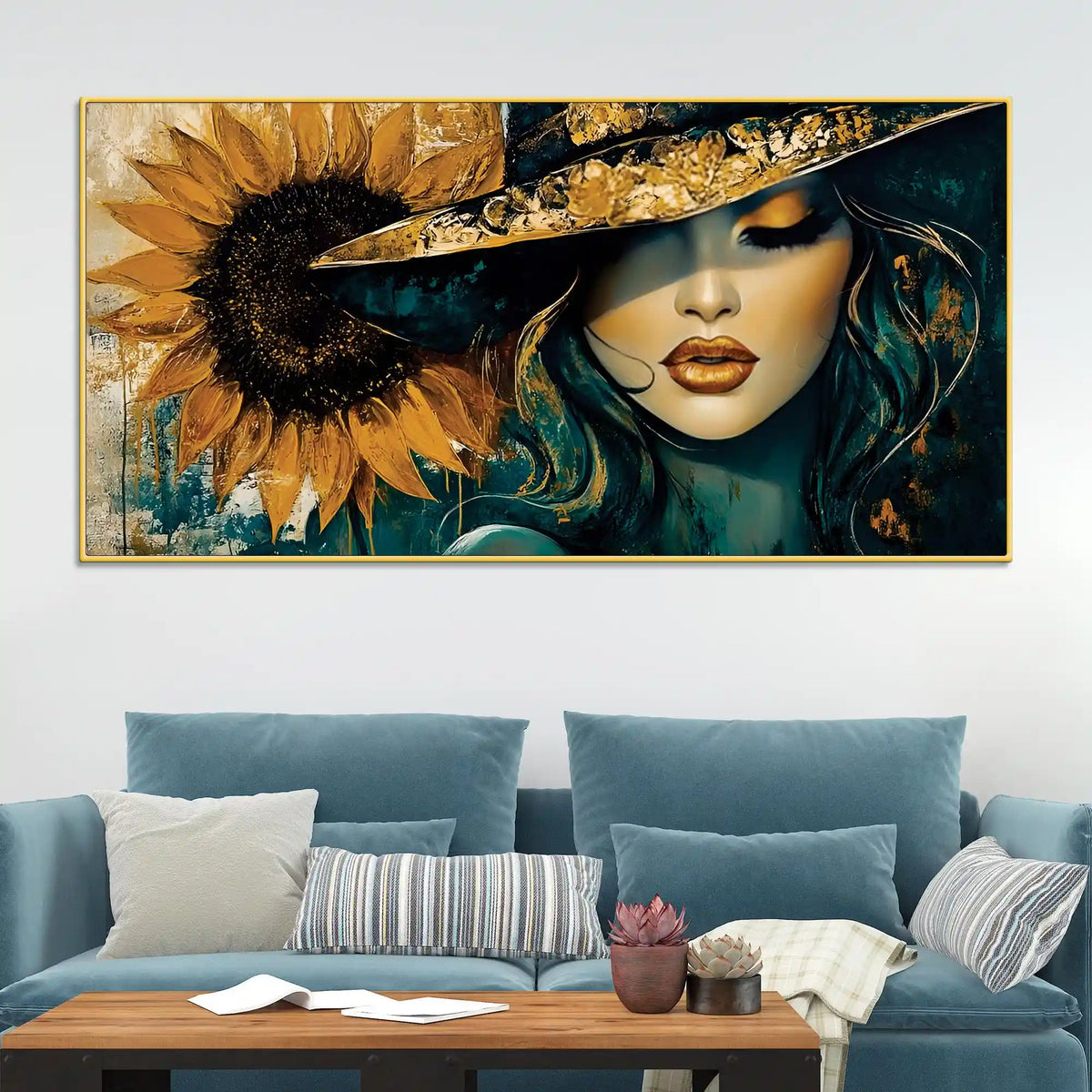 Luxury Abstract Woman Canvas Painting
