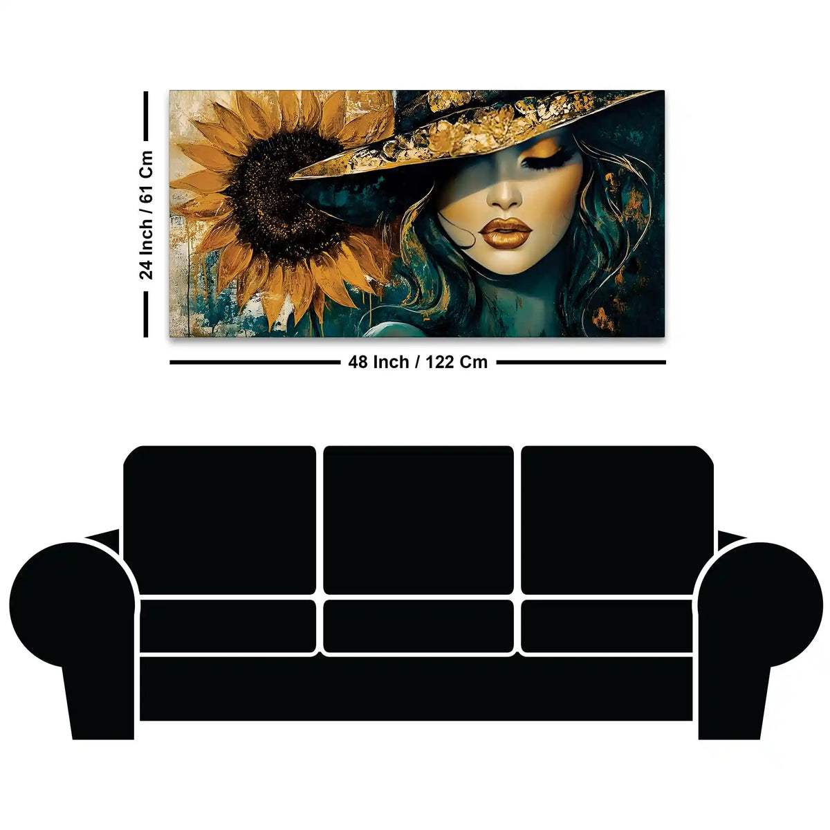 Luxury Abstract Woman Canvas Painting