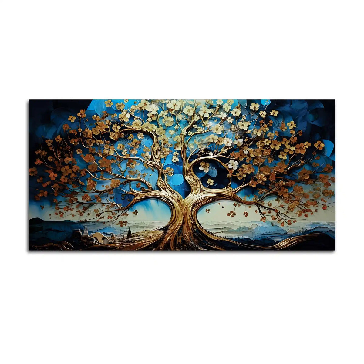 Luxury Artistic Tree Canvas Wall Art Painting for Home & Office Décor