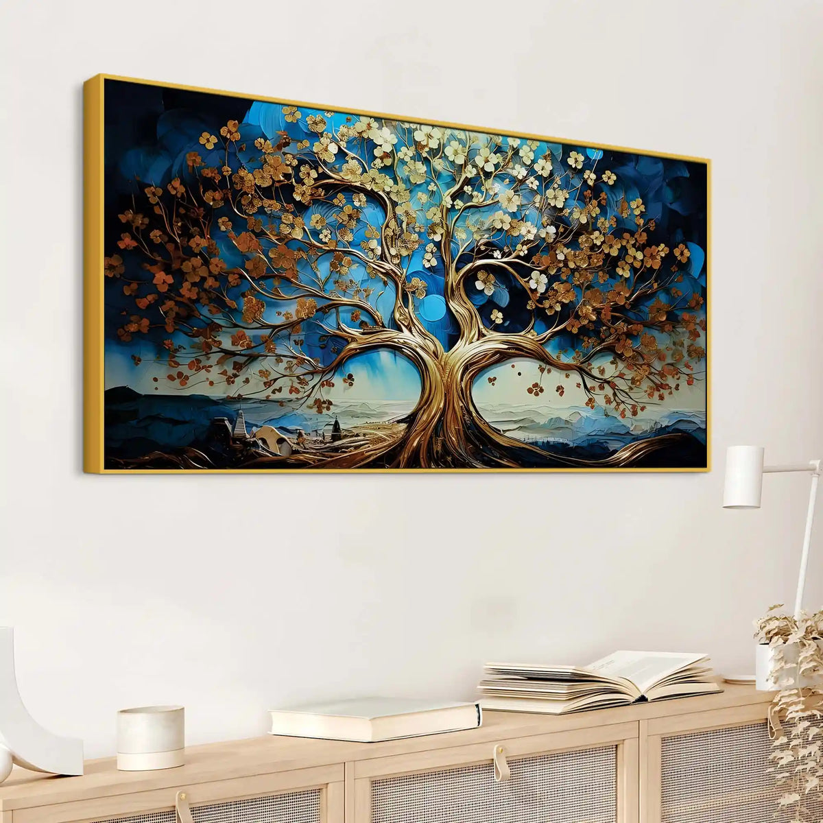 Luxury Artistic Tree Canvas Wall Art Painting for Home & Office Décor