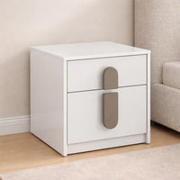 Luxury Bedside Table with Designer Handles & Storage