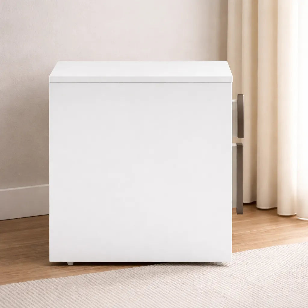 Luxury Bedside Table with Designer Handles & Storage