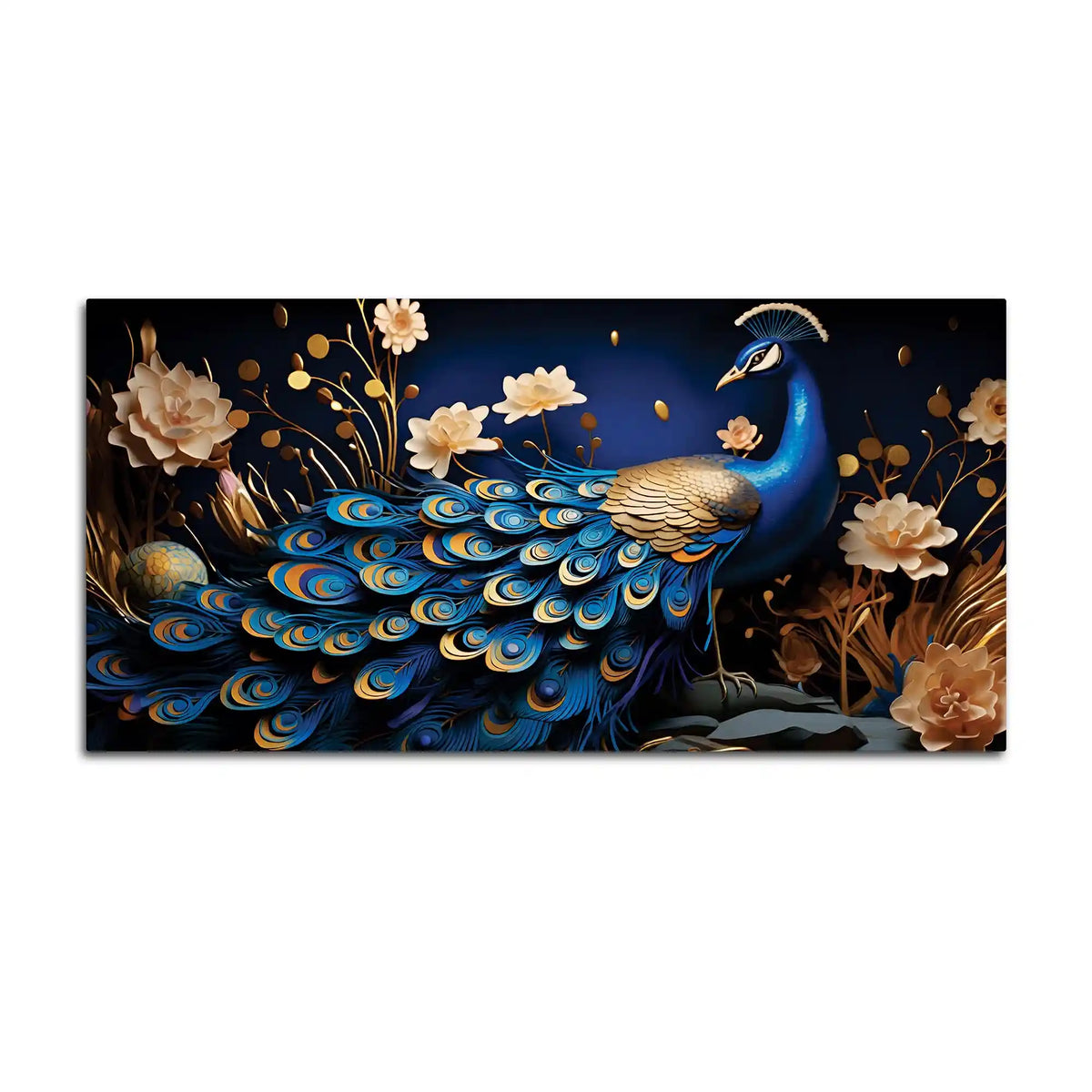 Luxury Bird Peacock Decorative Canvas Wall Painting for Home & Offices