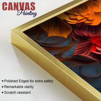 Luxury Buddha Floral Canvas Painting for Home & Office