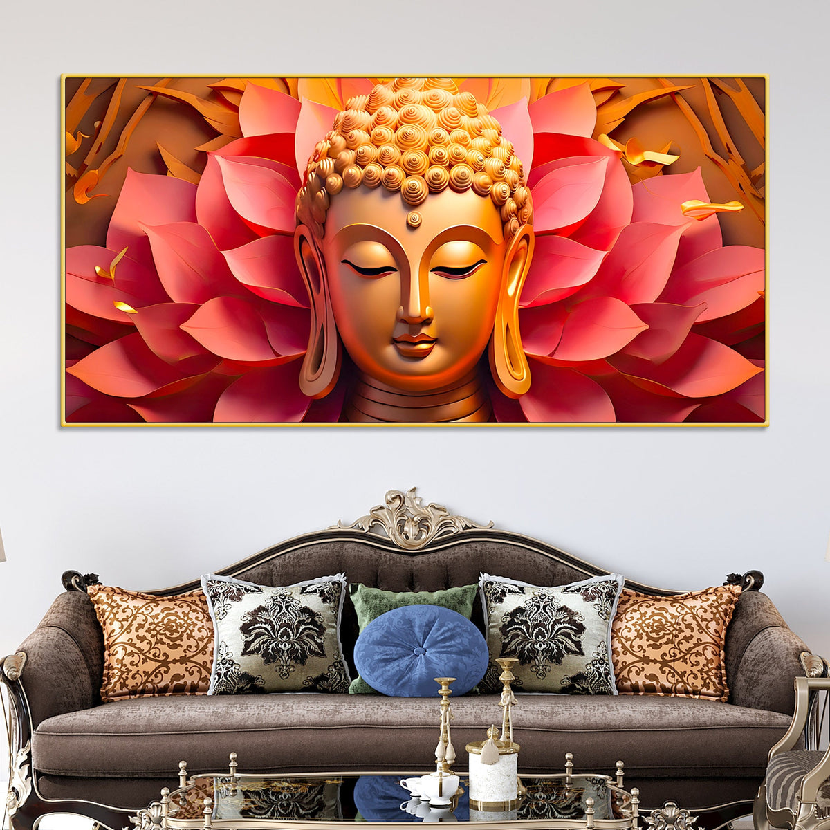 Luxury Buddha Wall Painting for Calm & Beautiful Living Spaces