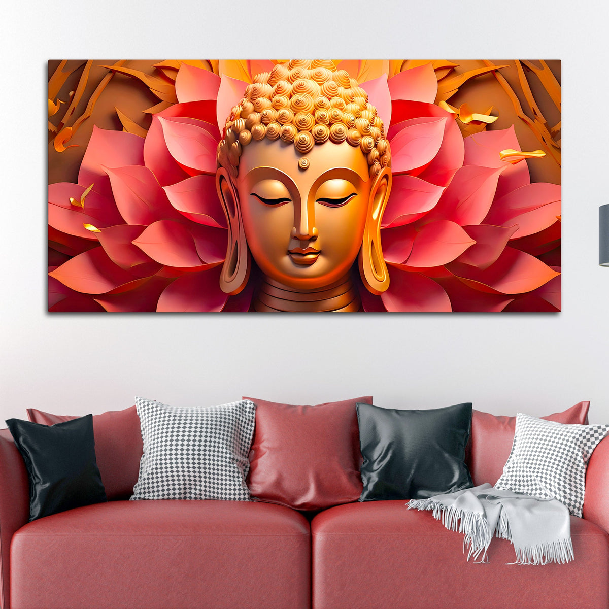 Luxury Buddha Wall Painting for Calm & Beautiful Living Spaces