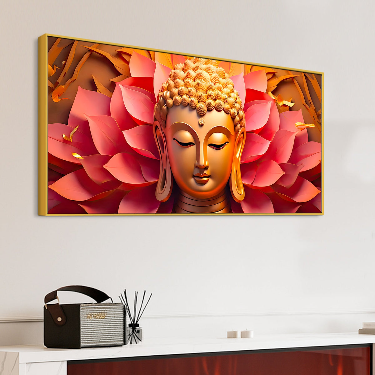 Luxury Buddha Wall Painting for Calm & Beautiful Living Spaces