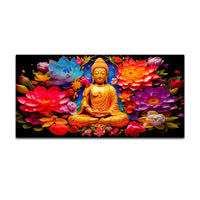 Luxury Buddha Wall Painting for Elegant Living Room