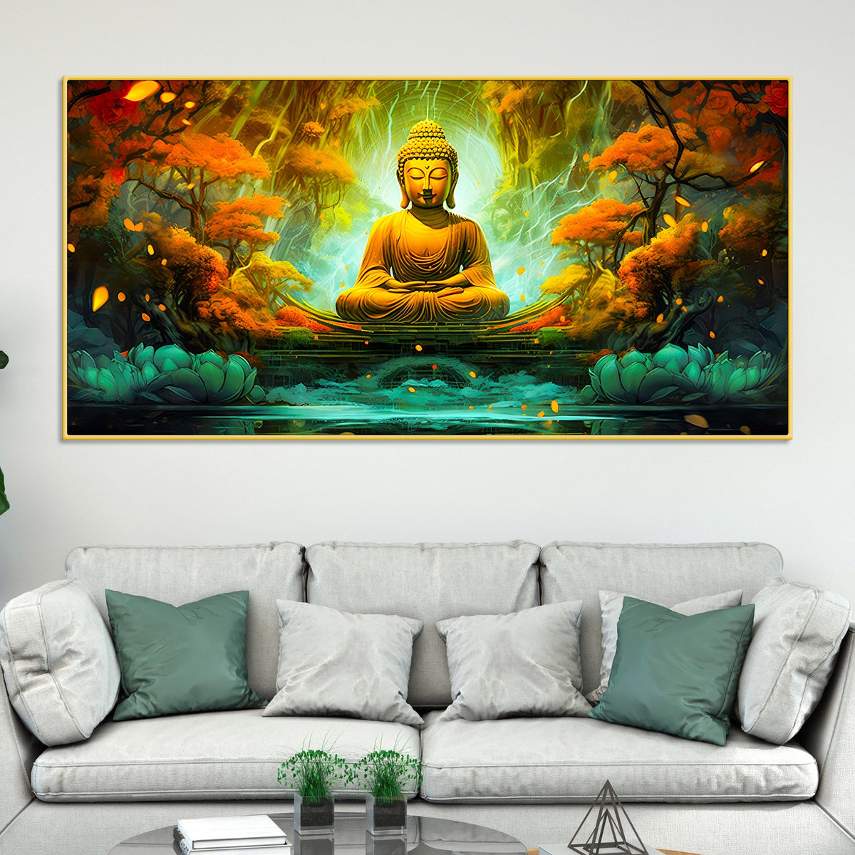 Luxury Buddha Wall Painting for Home & Office Decoration