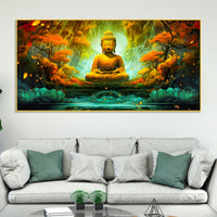 Luxury Buddha Wall Painting for Home & Office Decoration