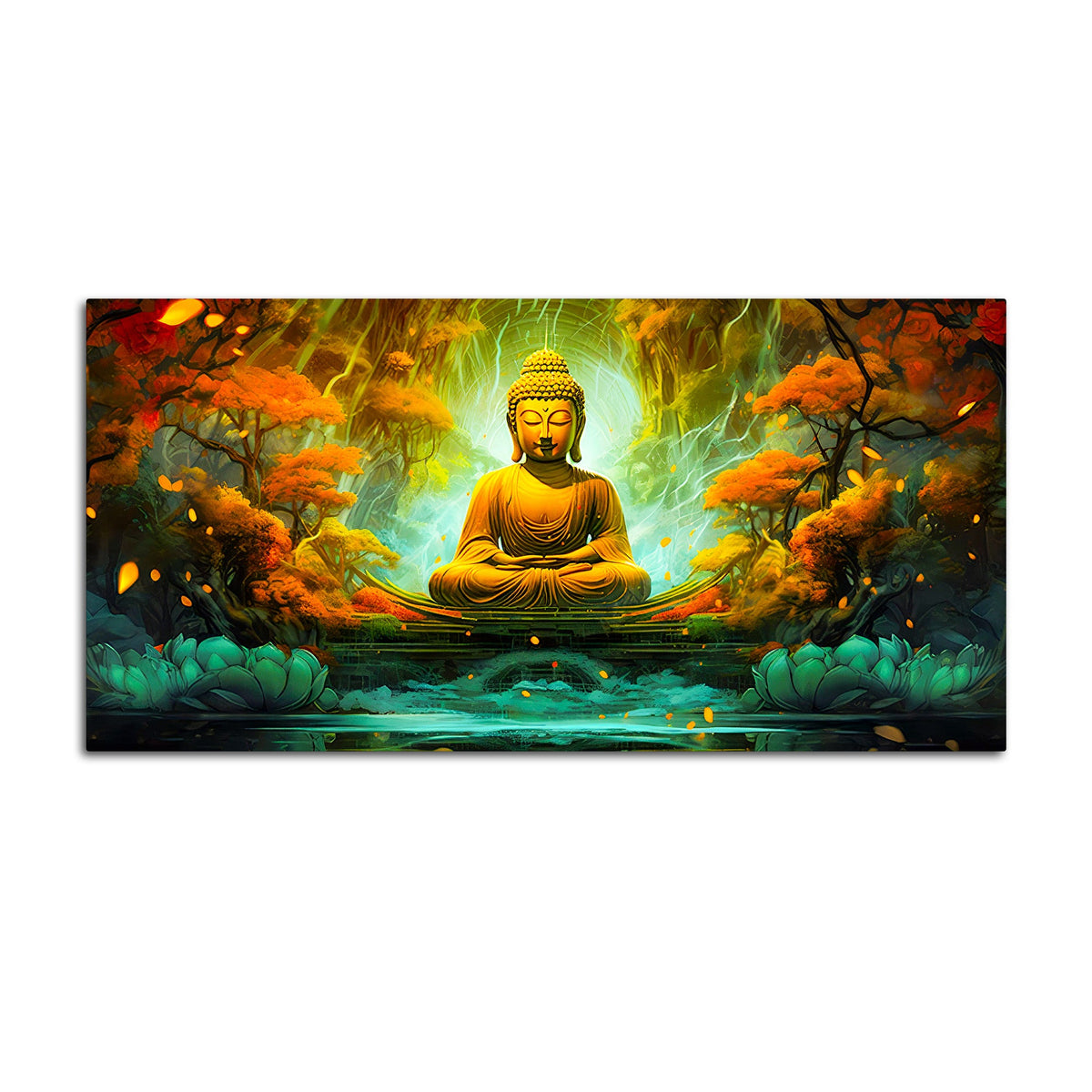 Luxury Buddha Wall Painting for Home & Office Decoration