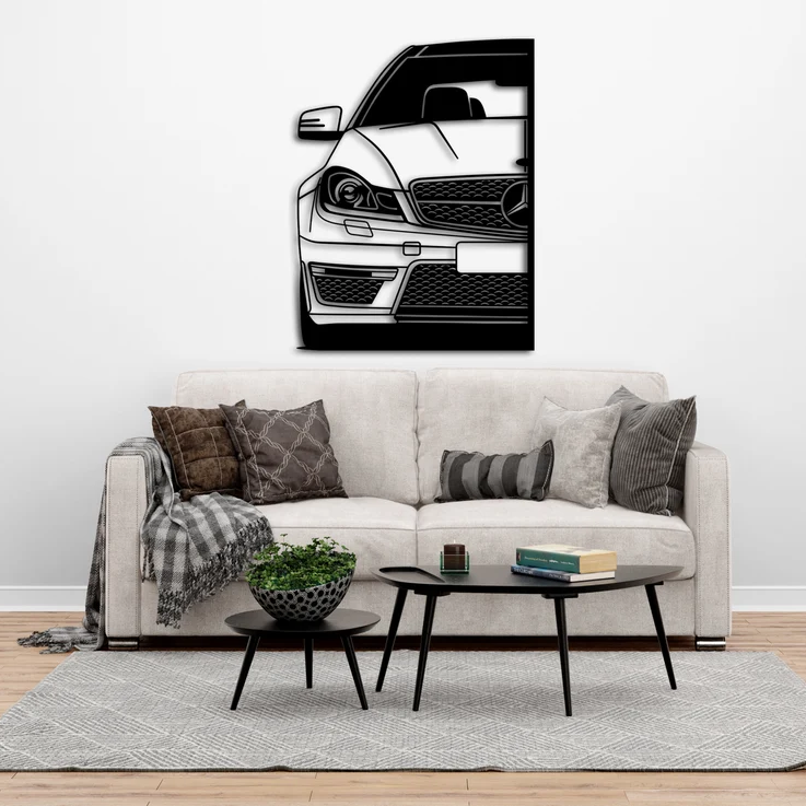 Luxury Car Metal Wall Art for Living Room & Dining Decor