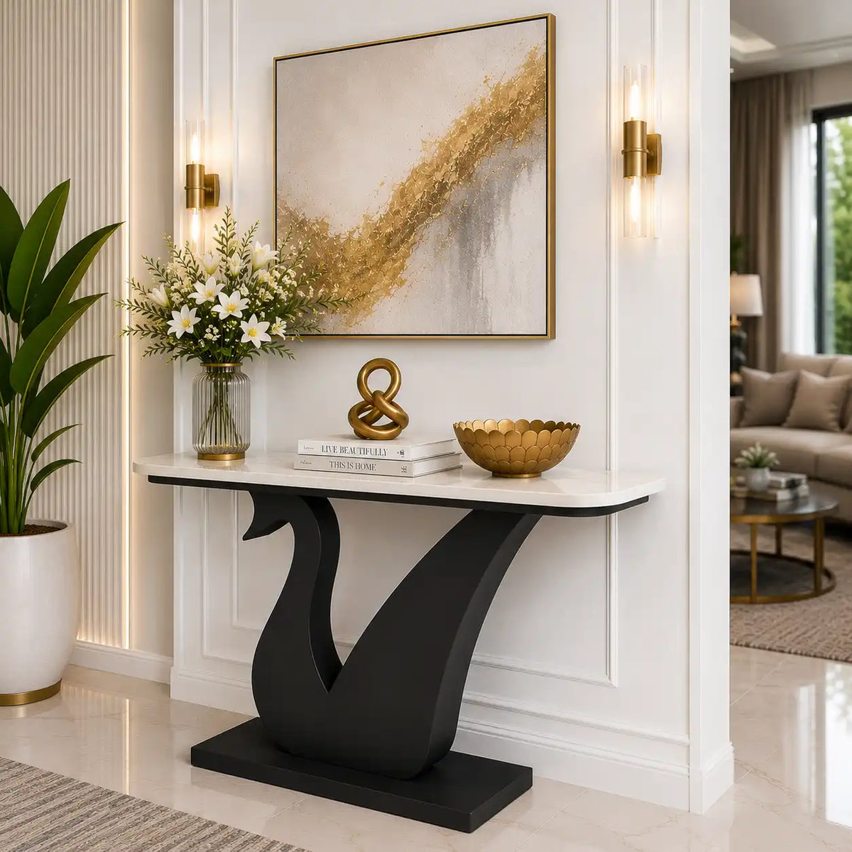 Luxury Console Table for Entryway | Designer Home Furniture