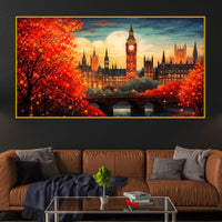 Luxury Crystal Glass London City Wall Painting