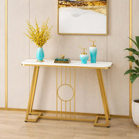 Luxury Decorative Console Table with Marble Surface