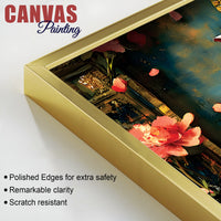 Luxury Divine Lord Ganpati Canvas Wall Painting for Elegant Interiors – Modern Devotional Wall Decor