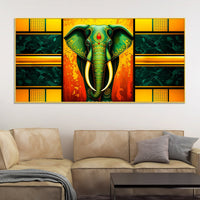 Luxury Elephant Wall Art Painting for Living Room Décor