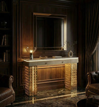 Luxury Entryway Console Table with LED (SS 302)