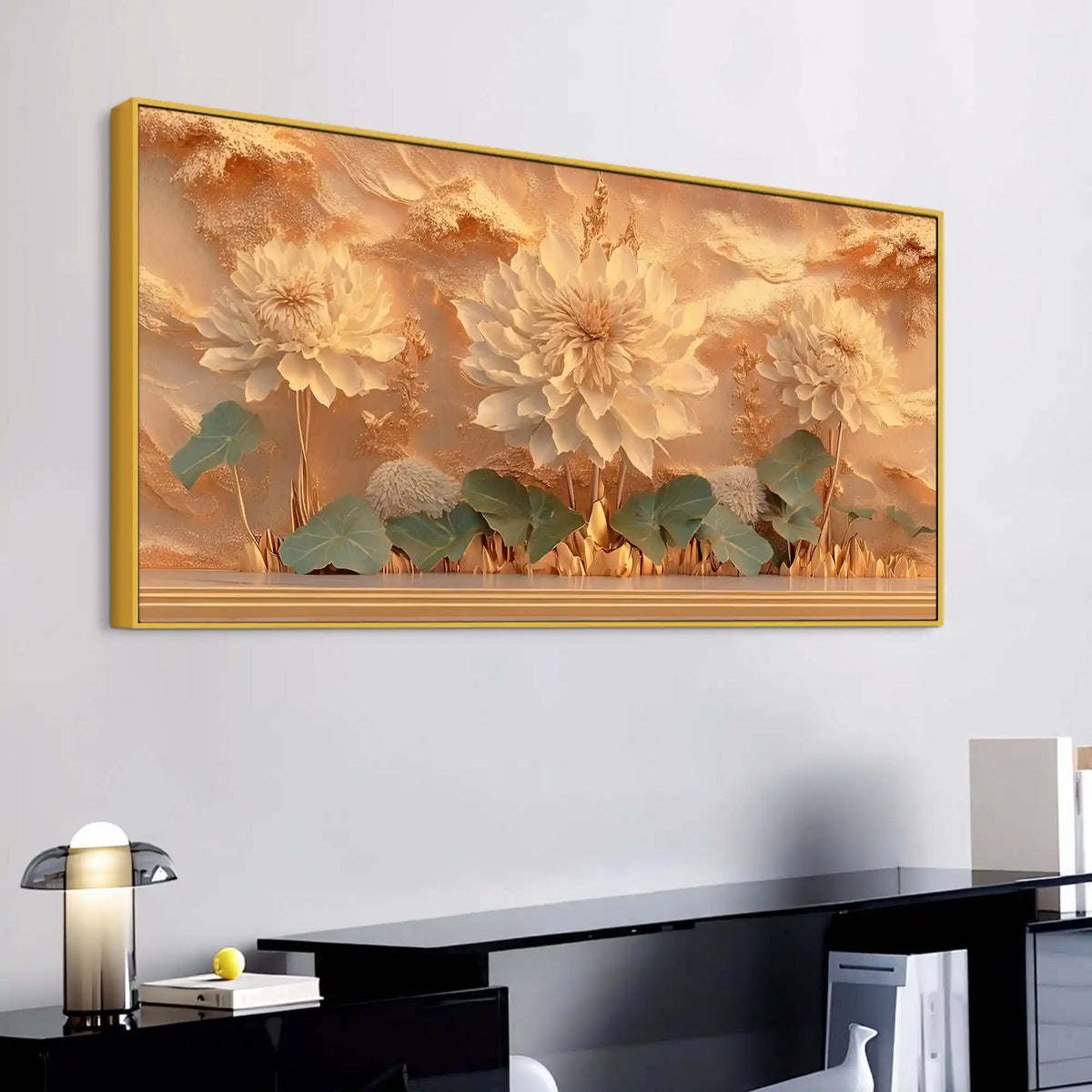 Luxury Floral Wall Art Canvas Wall Painting