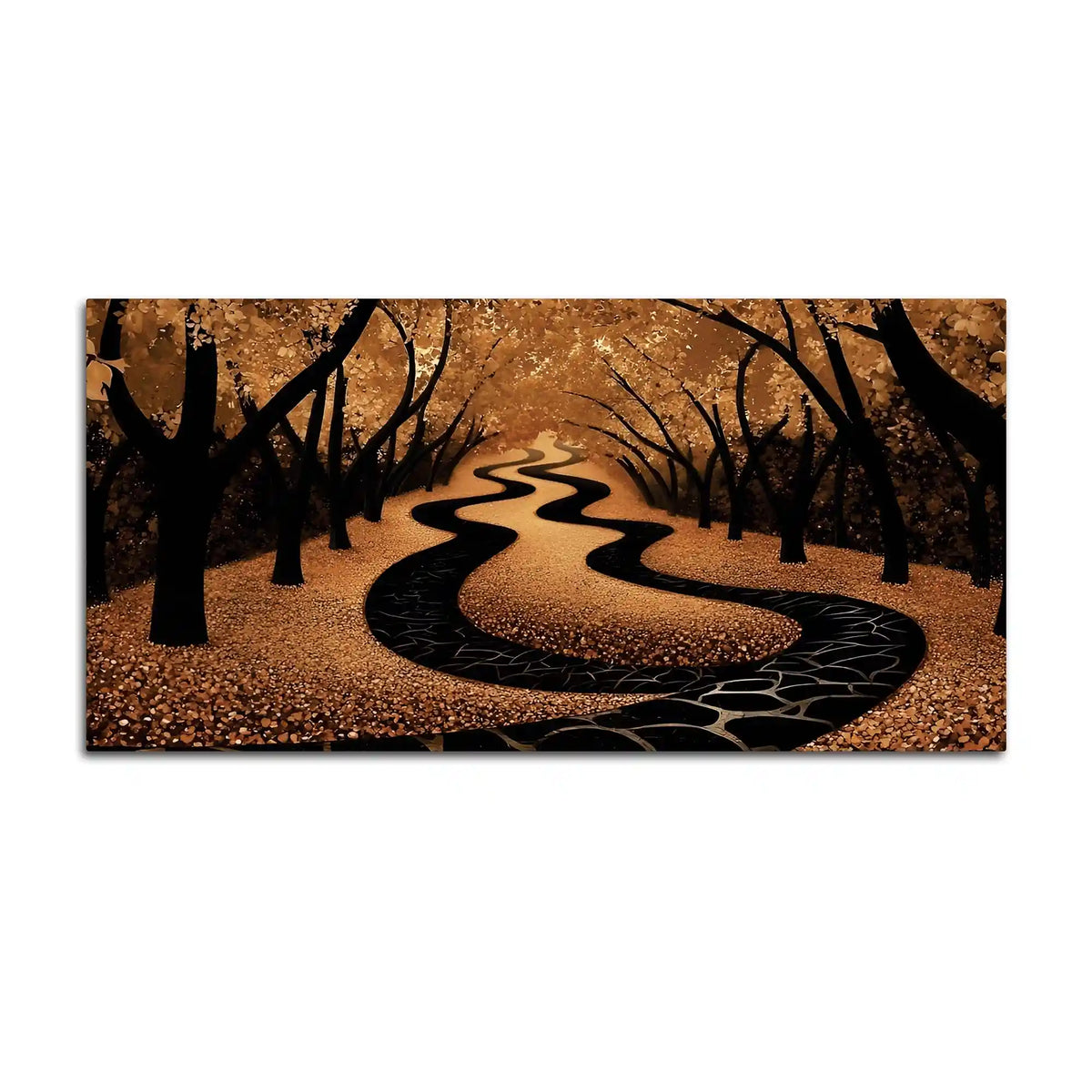 Luxury Forest Pathway Canvas Wall Painting for Interior Décor