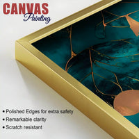 Luxury Golden Leaves Canvas Painting for Luxury Interiors
