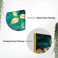 Luxury Golden Leaves Canvas Painting for Luxury Interiors