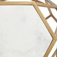 Luxury Hexagon Side Table with Modern Design