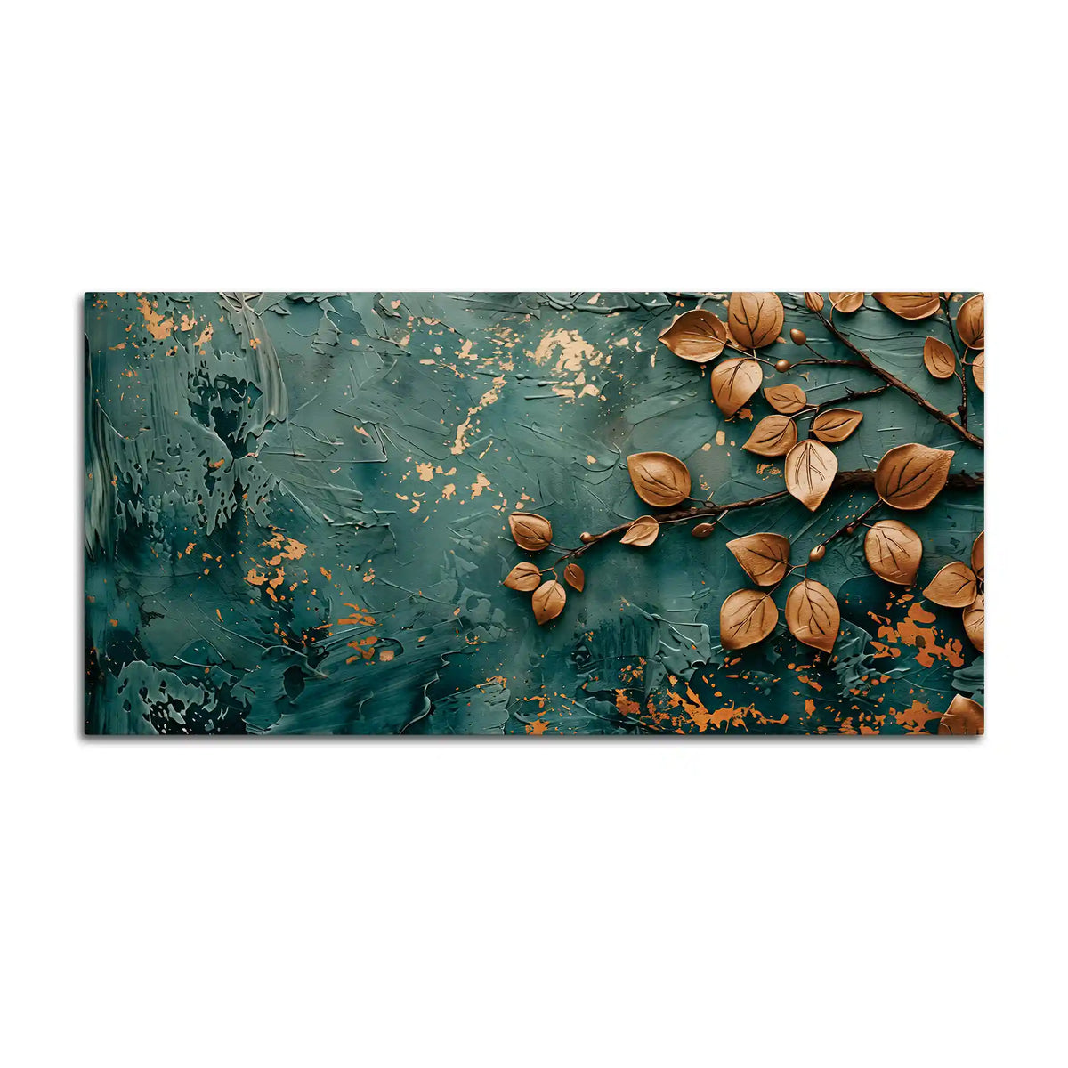Luxury Leaf Canvas Wall Art Scenic Painting for Decor
