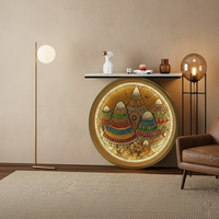 Luxury LED Console Table with Artistic Design for Modern Living Room (SS 302)