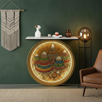 Luxury LED Console Table with Artistic Design for Modern Living Room (SS 302)