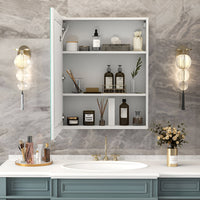 Luxury LED Mirror Cabinet with Minimal Frame and Touch Control