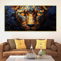 Luxury Lion Face Canvas Wall Painting for Interiors