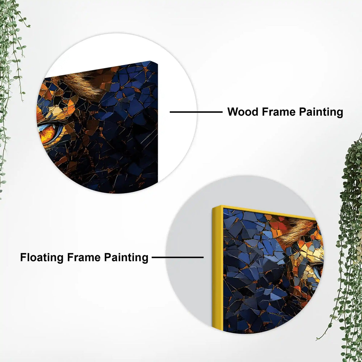 Luxury Lion Face Canvas Wall Painting for Interiors