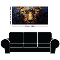 Luxury Lion Face Canvas Wall Painting for Interiors