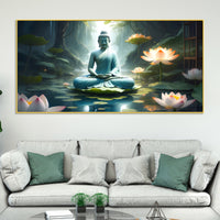 Luxury Modern Buddha Canvas Painting for Stylish Wall Décor