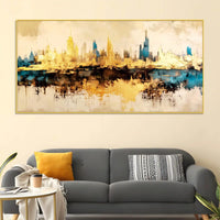 Luxury Modern Cityscape Painting for Home Décor