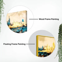 Luxury Modern Cityscape Painting for Home Décor