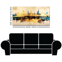 Luxury Modern Cityscape Painting for Home Décor