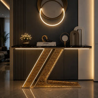 Luxury Modern Console Table with LED Lighting (SS 302)
