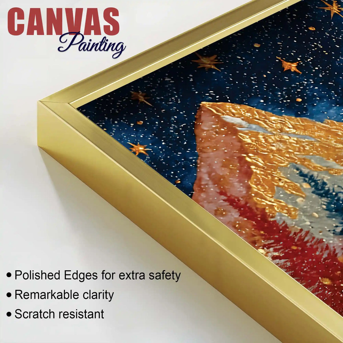 Luxury Night Sky Canvas Painting for Modern Wall
