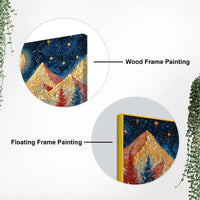 Luxury Night Sky Canvas Painting for Modern Wall