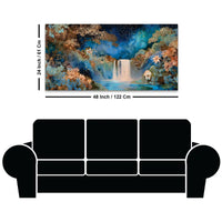 Luxury Night Waterfall Canvas Painting for Home & Office